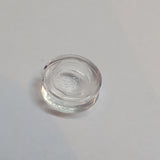 NEU Tile, Round 1 x 1 transparent weiss trans-clear