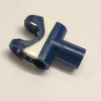 2x3 Technik Kugelgelenk mit Verbinder eingegossene weisse Gummifläche dunkelblau dark blue