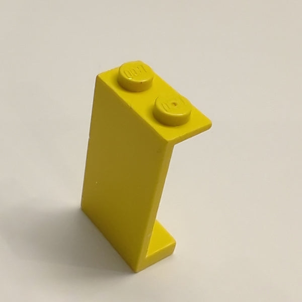 1x2x3 Wandelement / Paneel ohne Seitenstützen geschlossene Noppen gelb yellow