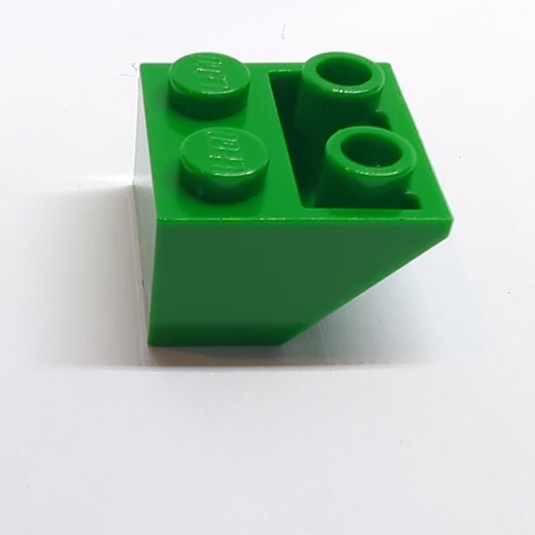 NEU Slope, Inverted 45 2x2 with Flat Bottom Pin grün green