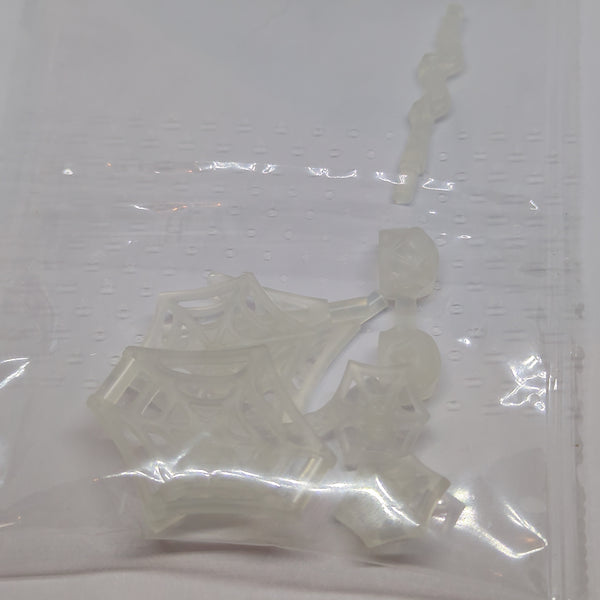 NEU Minifigure, Weapon Pack Spider-Man Web Effects, 9 in Bag &#40;Multipack&#41; transparent weiss trans-clear