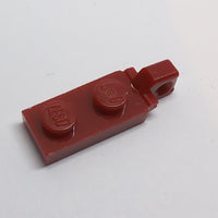 1x2 Scharnierplatte 1 Finger mit Nut dunkelrot dark red