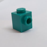 1x1 modifizierter Stein mit Noppe türkis dark turquoise