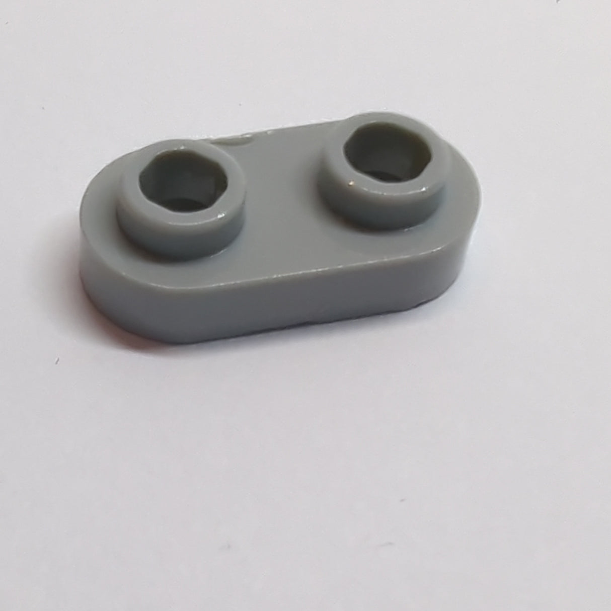 NEU Platte, rund 1 x 2 mit offenen Noppen neuhellgrau