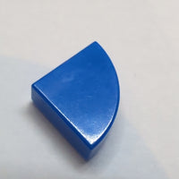 1x1 Fliese Viertel rund blau blue