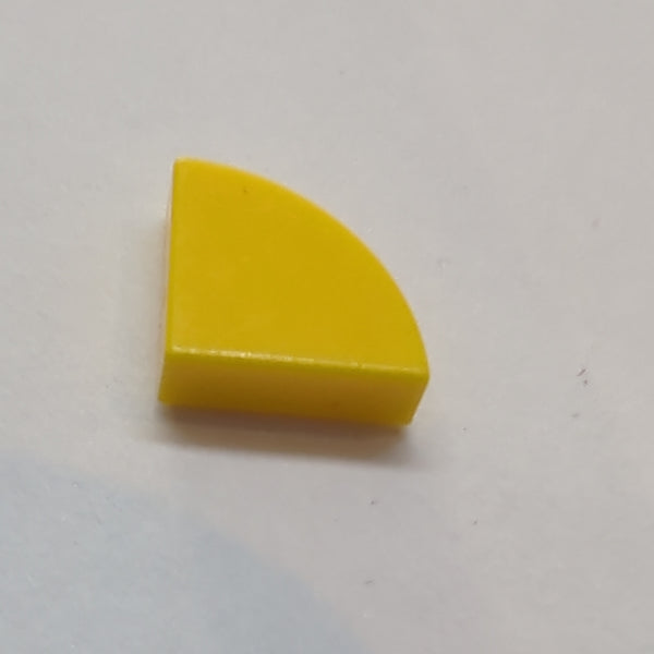 1x1 Fliese Viertel rund gelb yellow