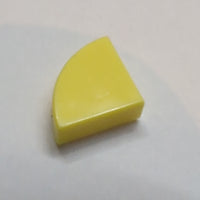 1x1 Fliese Viertel rund hellgelb bright light yellow