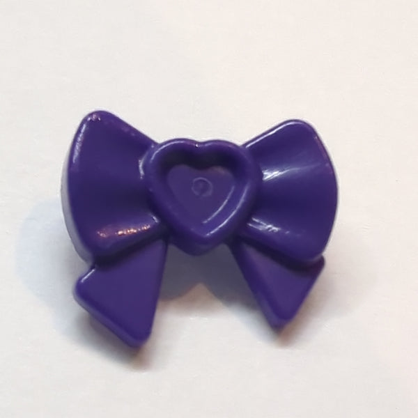 Friends Schleife mit Herz und kleinem Pin, lila dark purple