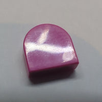 1x1 Fliese Halbkreis verlängert, knallpink dark pink