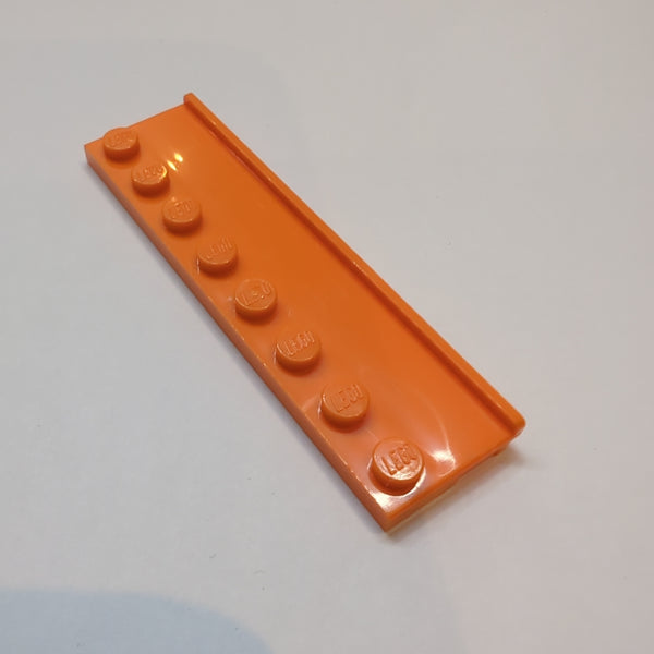 1x8 Platte modifiziert mit Führungsschiene breit orange orange