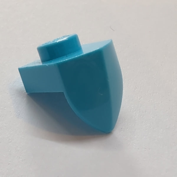 1x1 modifizierte Platte mit Zahn vertikal azur medium azure