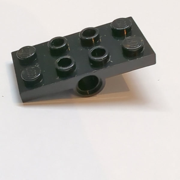 2x4 modifizierte Platte mit Pin Löchern unten schwarz black