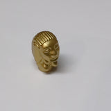 NEU Minifigure, Utensil Peruvian Temple Idol (Golden Idol) Type 2 - No Mold Position Number on Back, with Reinforced Inside metallic gold