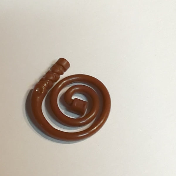 NEU Minifigure, Weapon Whip Coiled neubraun reddish brown