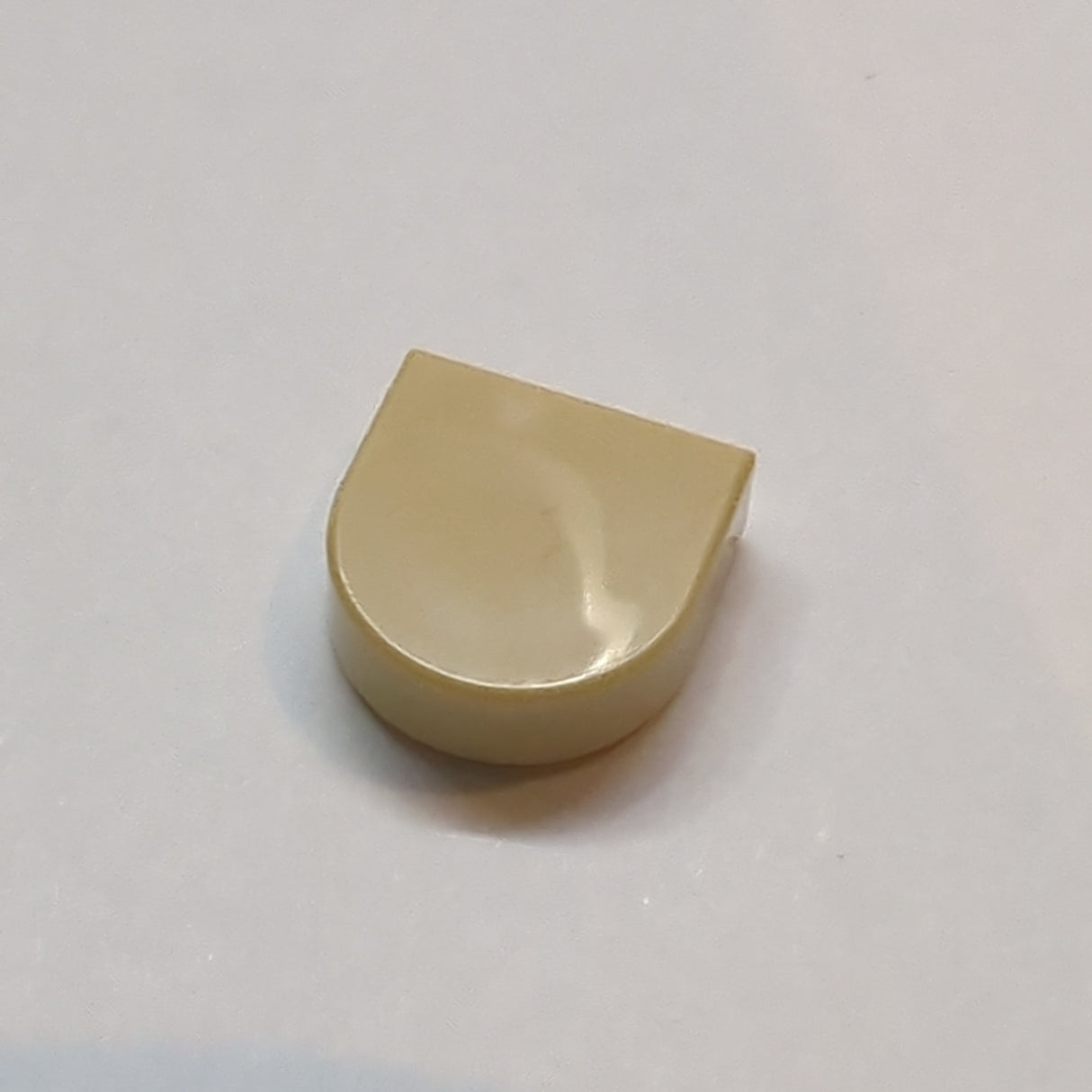 NEU Fliese, Rund 1 x 1 Halbkreis verlängert beige