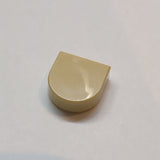 NEU Fliese, Rund 1 x 1 Halbkreis verlängert beige