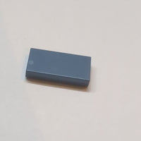 NEU Tile 1 x 2 with Groove sandblau sand blue