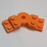 NEU Plate, Modified 2 x 6 x 2/3 Bent orange orange