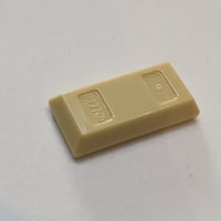 1x2 Minifigur Utensil Goldbarren (Bar) beige tan