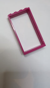 1x4x6 Türrahmen mit 2 Löchern oben und unten magenta