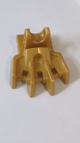 Hero Factory Fuß mit vier kurzen Krallen und Kugelgelenk pearlgold