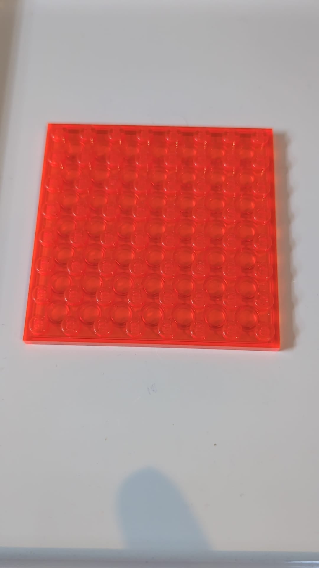 8x8 Platte transparent neonorange