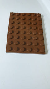 6x8 Platte altbraun