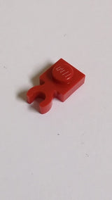 NEU 1x1 Platte, modifiziert mit offenem O-Clip, dicker „Vertikaler Griff“ rot