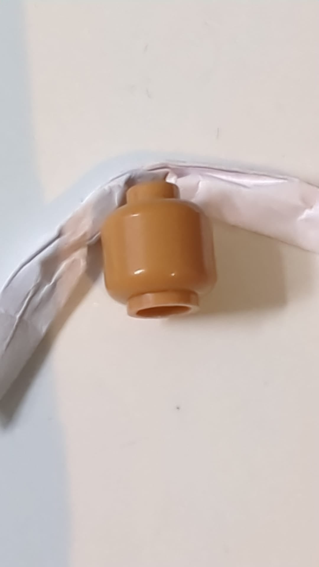 Minifigur Kopf "einfach" (ohne Gesicht) nougat