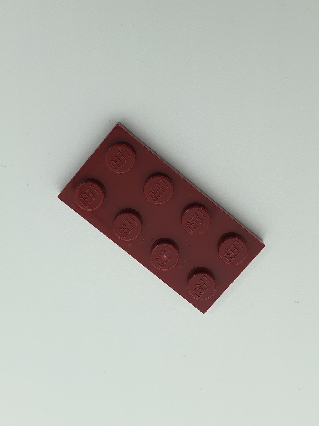 NEU Platte 2 x 4 dunkelrot