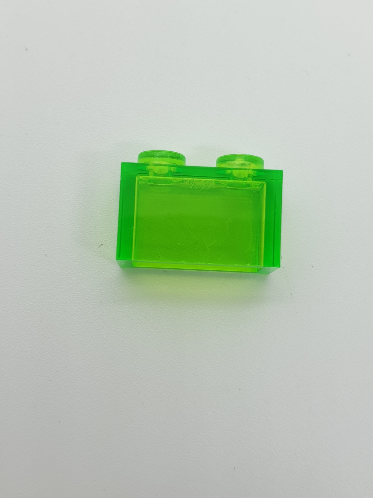 NEU Stein 1 x 2 ohne Boden Tube transparent mediumgrün