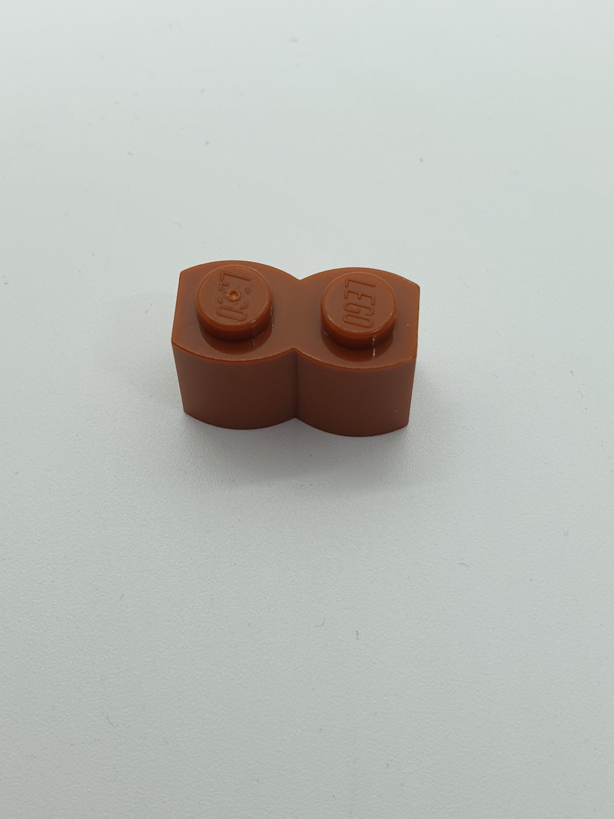 NEU Stein, modifiziert 1 x 2 Palisaden Profil dunkelorange