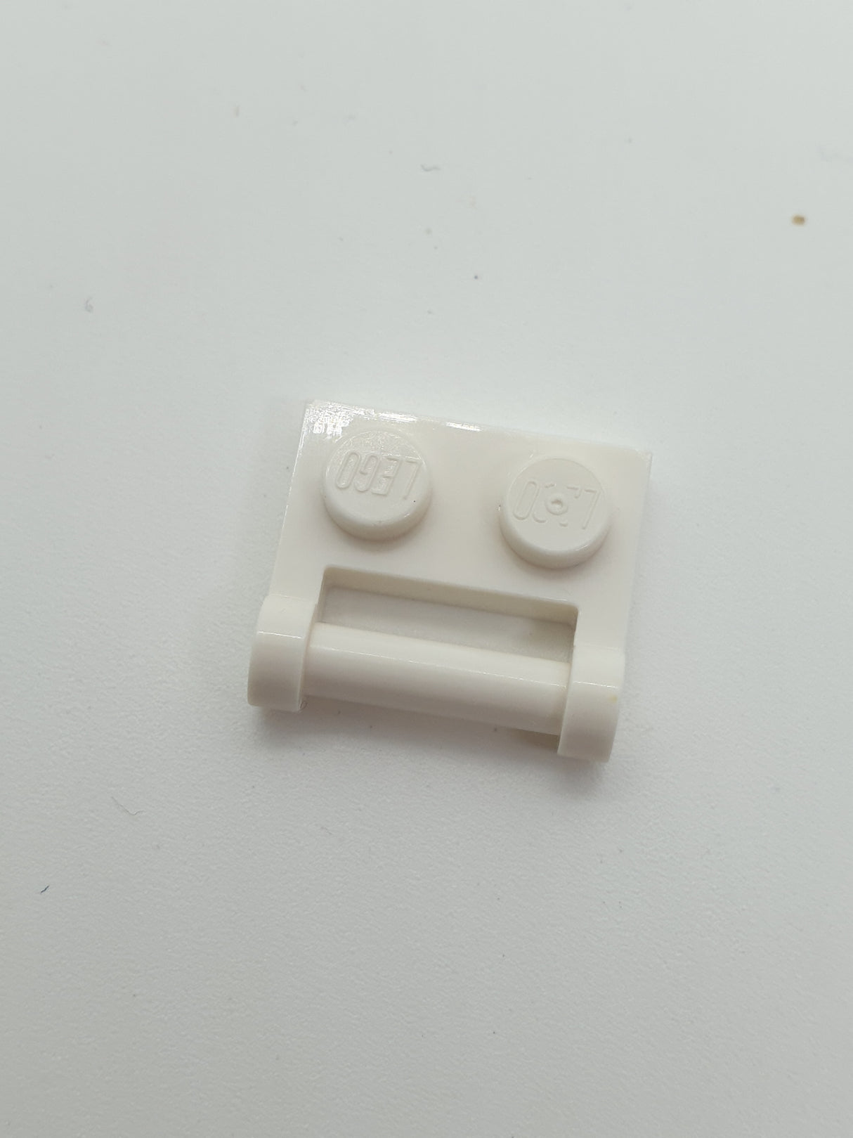 NEU Platte modifiziert 1 x 2 mit Griff auf der Seite weiss