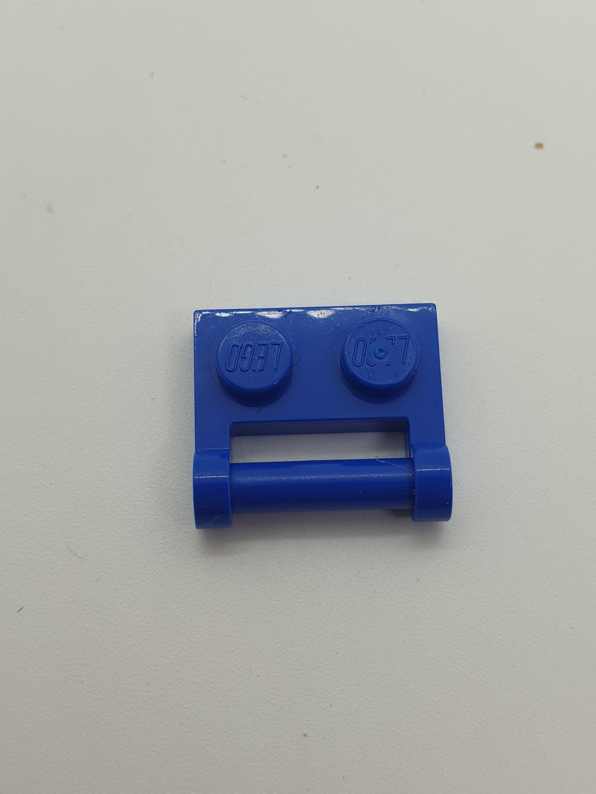 NEU Platte modifiziert 1 x 2 mit Griff auf der Seite blau