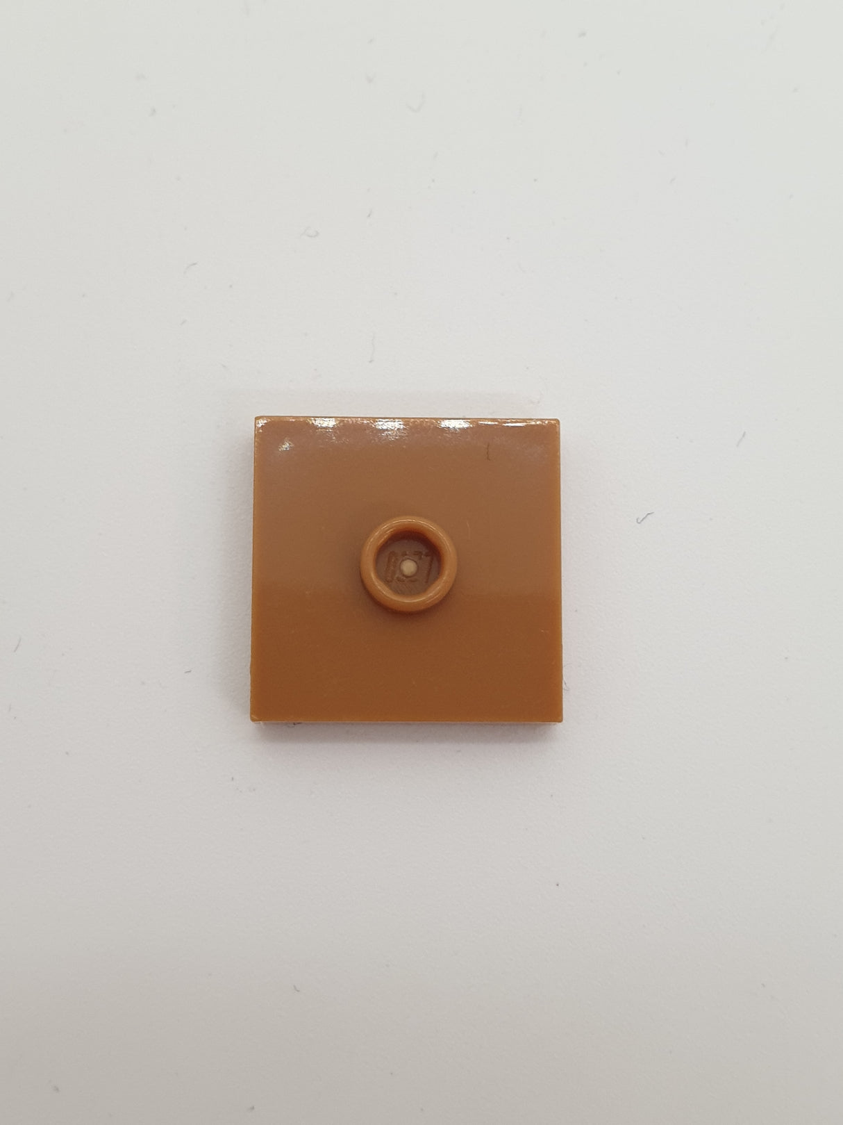 NEU Platte, modifiziert 2 x 2 mit Nut und einer Noppe (Jumper) dunkelorange