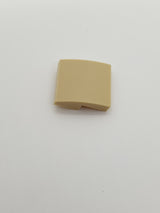 NEU Halbbogenstein flach 2 x 2 x 2/3 beige