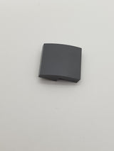 NEU Halbbogenstein flach 2 x 2 x 2/3 neudunkelgrau