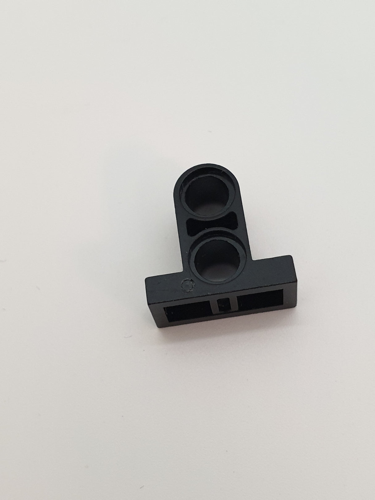 NEU Technik, Stiftanschlussplatte 1 x 2 x 1 2/3 mit 2 Löchern (Doppelt oben) schwarz