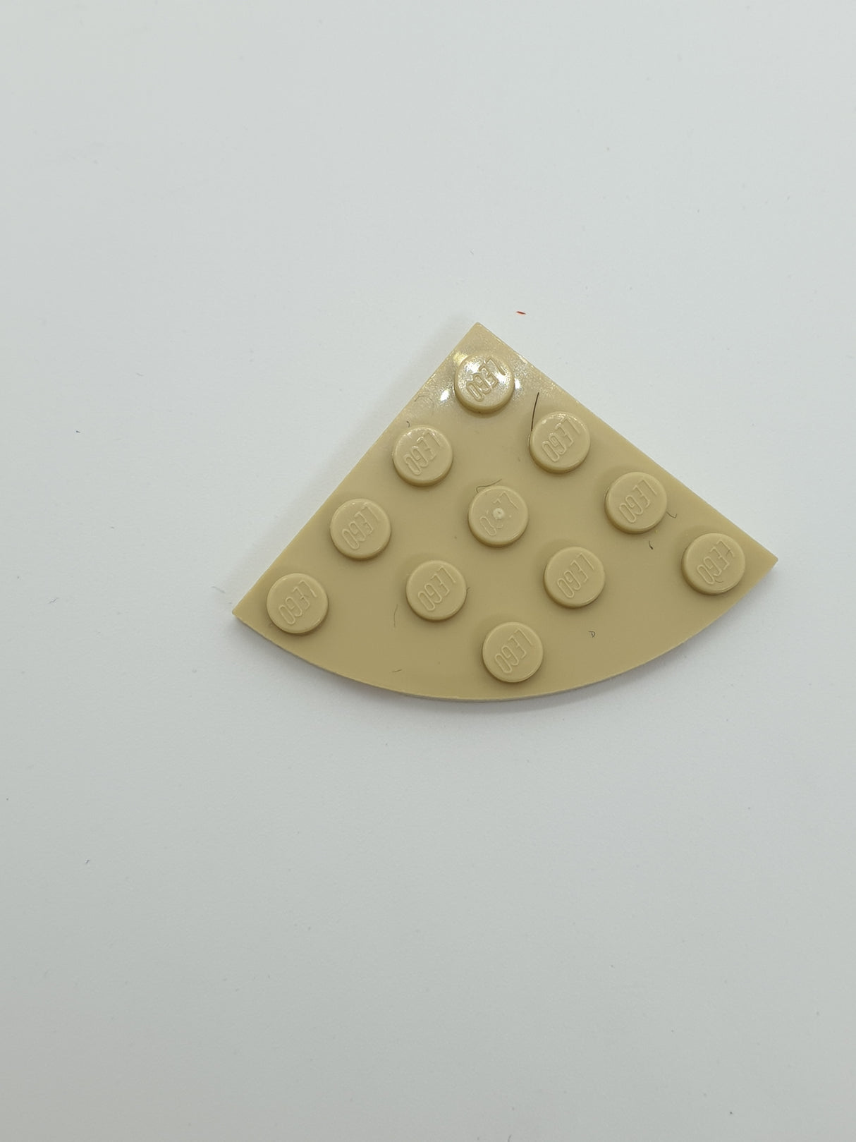NEU Platte, abgerundete Ecke 4 x 4 beige