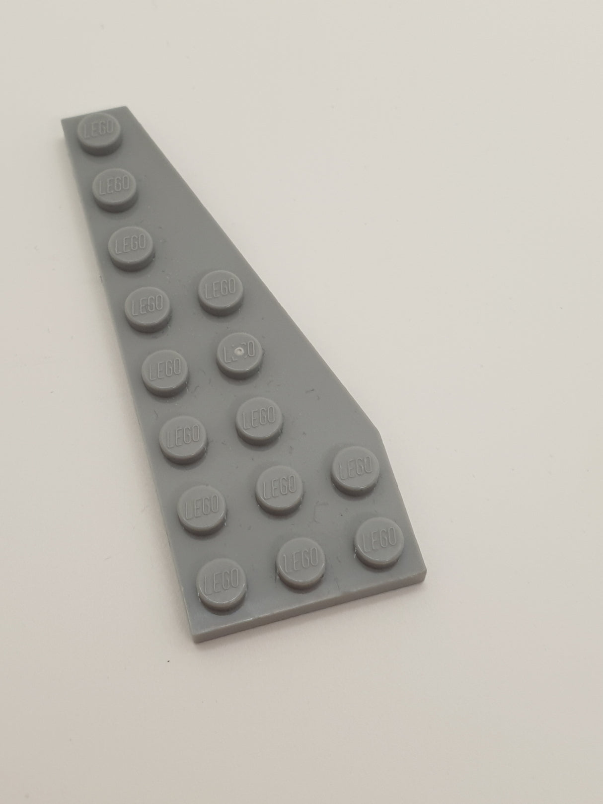 NEU Platte modifiziert, Flügel 8 x 3 Pentagonal rechts neuhellgrau
