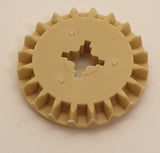 NEU Technik, Zahnrad 20 Zähne mit Fase beige