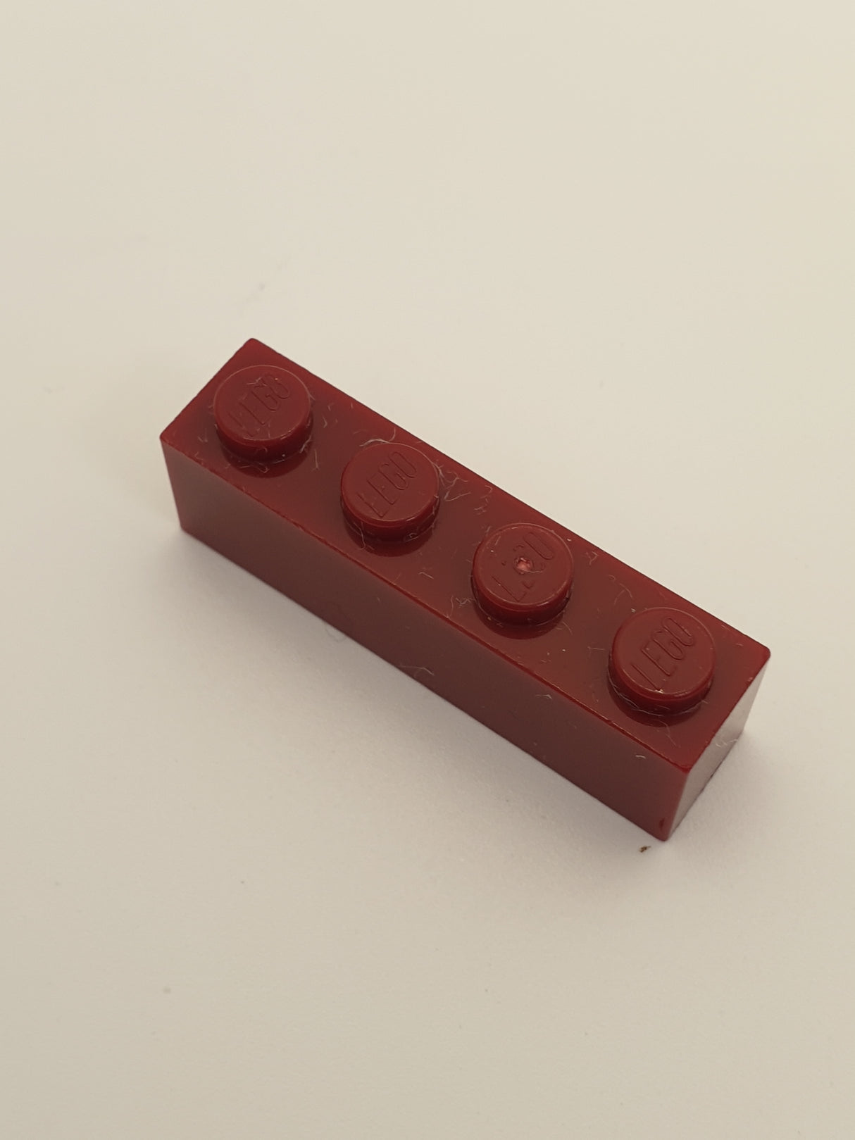 NEU Stein 1 x 4 dunkelrot