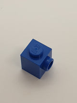 NEU Stein modifiziert 1 x 1 mit Noppe an einer Seite blau