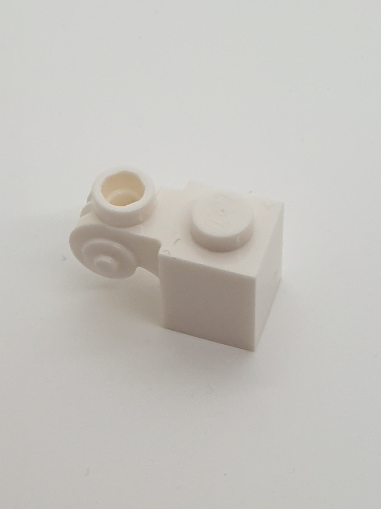 NEU 1 x 1 Stein modifiziert mit Scroll mit offener Noppe weiß
