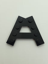 NEU Keilplatte A-Form mit 2 Reihen mit 4 Noppen schwarz