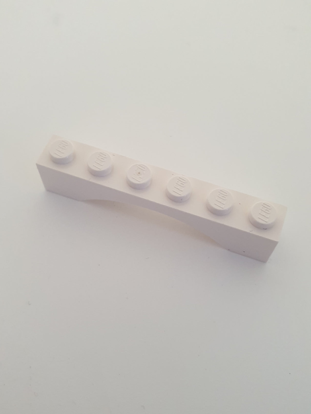 NEU Bogenstein 1 x 6 mit Absatz weiß