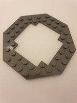 NEU Platte modifiziert achteckig offene Mitte 10 x 10 neudunkelgrau