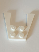 NEU Keilplatte 4 x 4 weiss