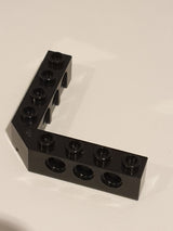 NEU Technikstein 5 x 5 Rechter Winkel (1 x 4 - 1 x 4) schwarz