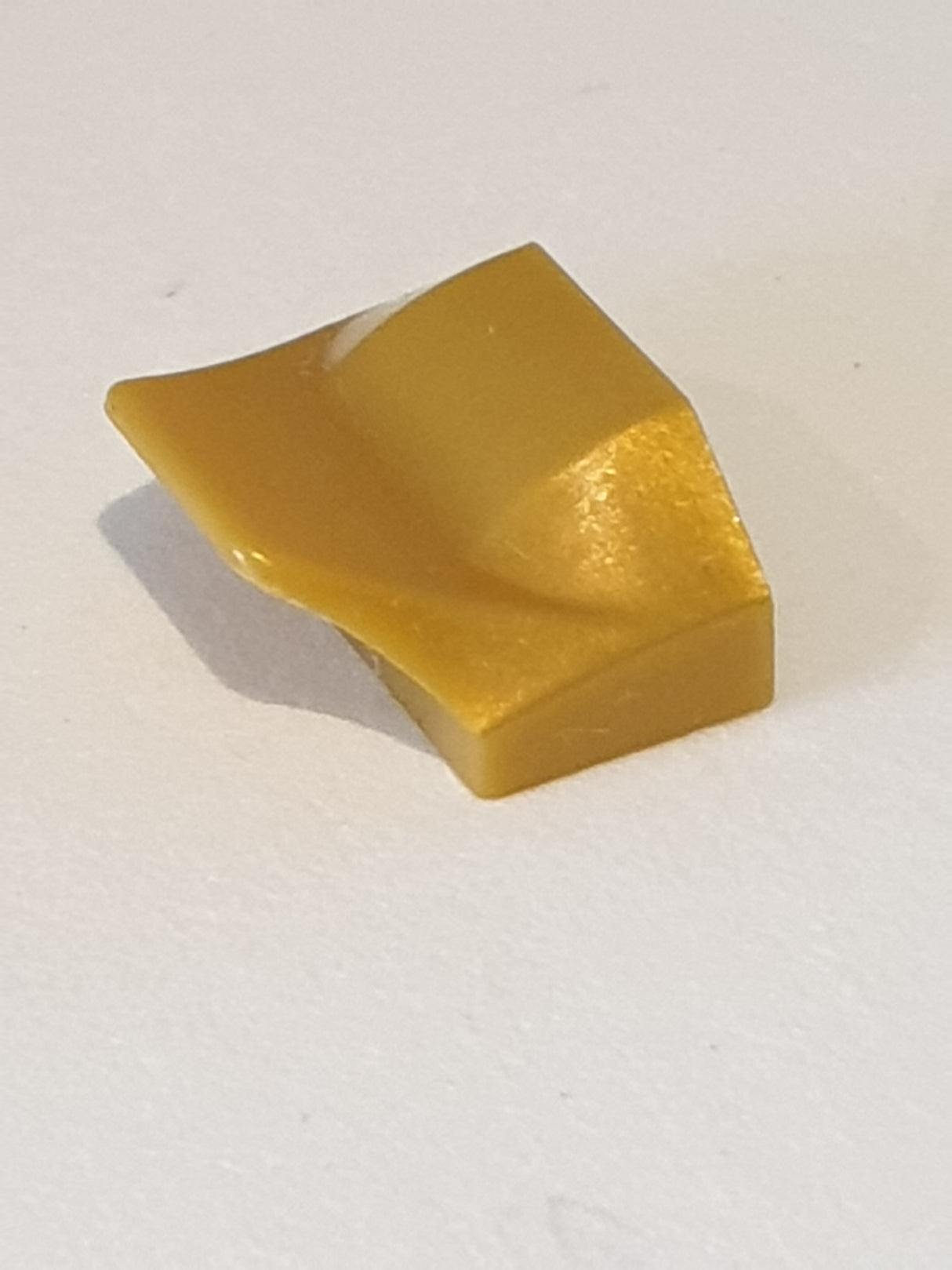 NEU Bogenstein 1 x 2 x 2/3 Flügelende pearlgold
